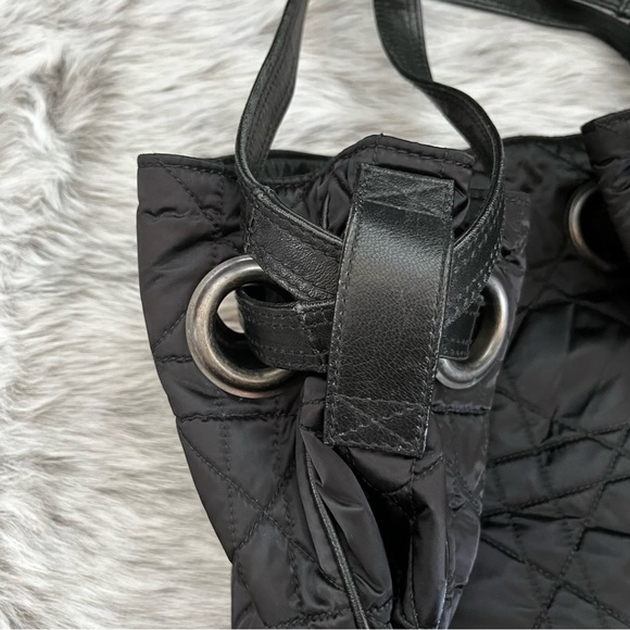 Dior Black Nylon Vintage Quilted Tote Authentic - Picture 10 of 11